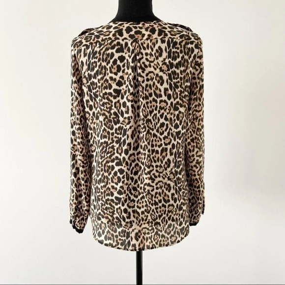 Zara Leopard Print Button Down Blouse - Picture 3 of 16